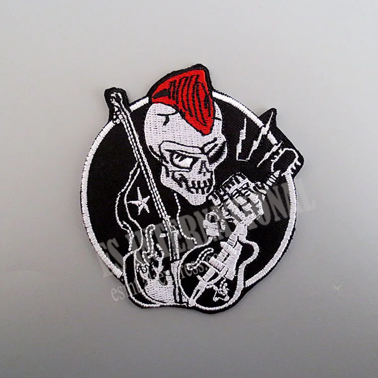 Нашивки с вышивкой для куртки мотоциклетный Байкерский музыкальный гитарный