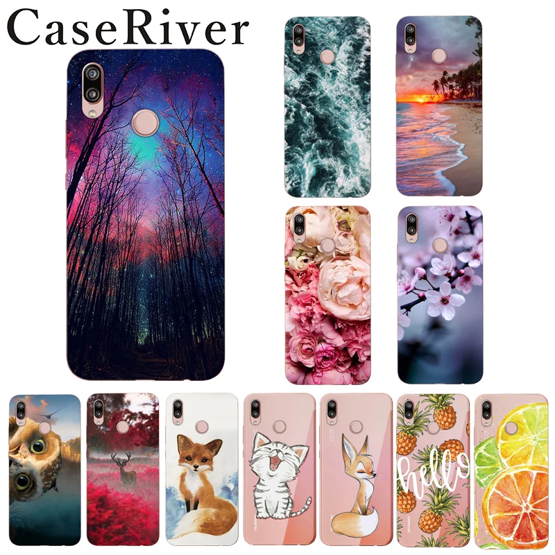 Caseriver чехол для Huawei P20 Lite P20lite мягкий силиконовый с рисунком задней панели