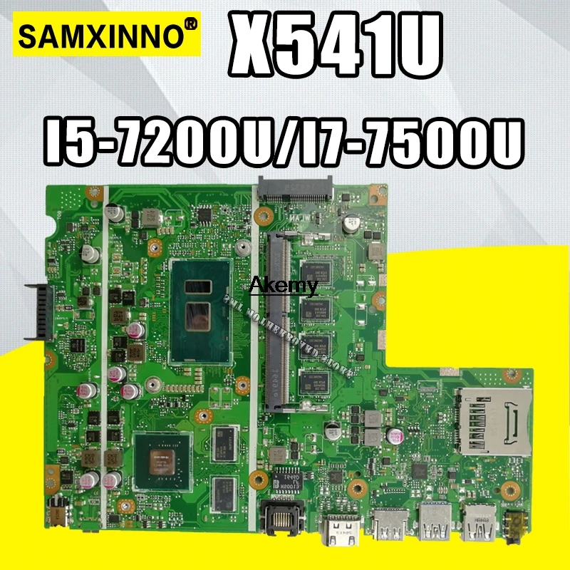 Материнская плата для ноутбука ASUS F541U R541u X541U X541UV X541UVK материнская плата 8G/4G ram I5-7200U/I7-7500U(V2G) обмен