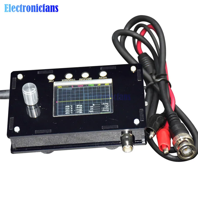 DSO328 2 4 &quotTFT lcd Atmega328p Мини цифровой Ручной осциллограф SMT32 12 бит зонд BNC превышает
