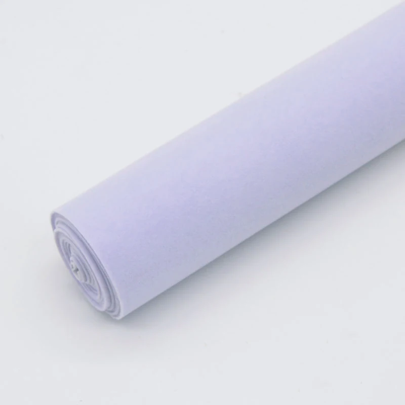 light purple Ширина 150 см/50/100 см фланель самоклеющийся клей ткань для изготовления ювелирных изделий ящик Стикеры декоративный домашний текстиль ремесло FA203 - Цвет: light purple