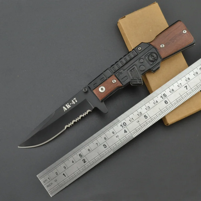 Складной нож тактический карманный для выживания AK47 походные охотничьи ножи в