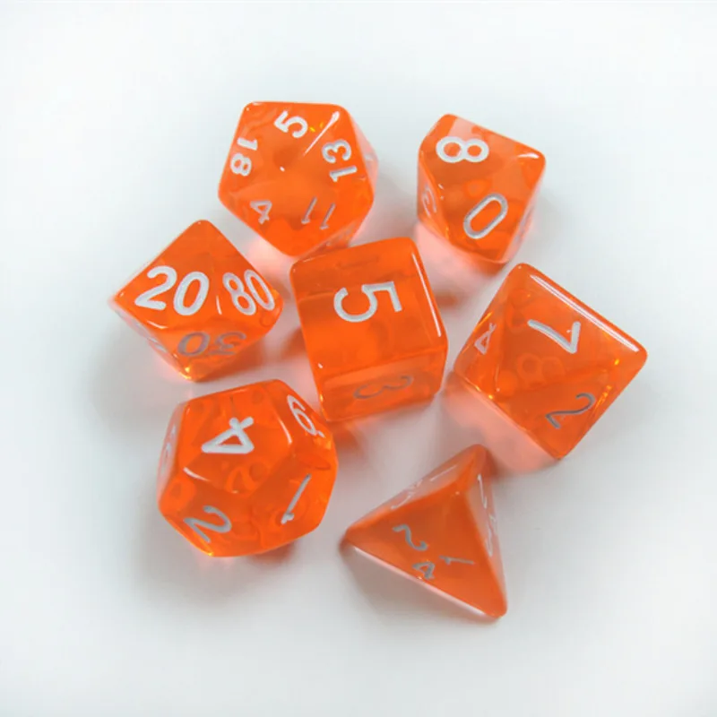7 шт./лот набор игральных костей D4, D6, D8, D10, D10%, D12, D20 красочные аксессуары для настольных игр, DnD, RPG