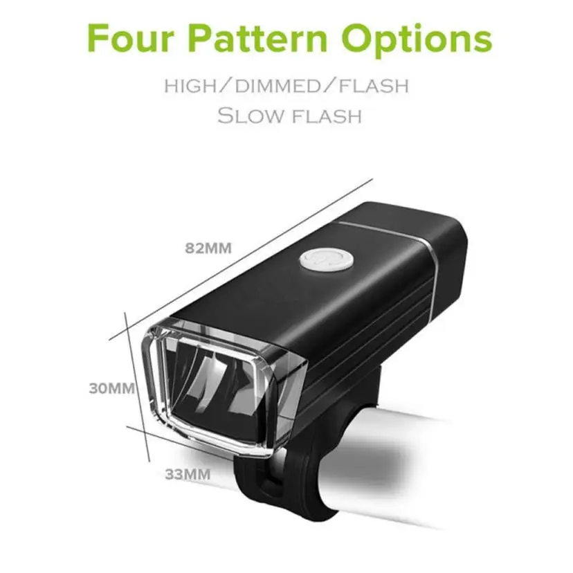 Bike Bicycle Lights USB LED Rechargeable Set Mountain Cycle Front Back Headlight Torch Four Pattern Options Night Ride Safe P30 | Спорт и