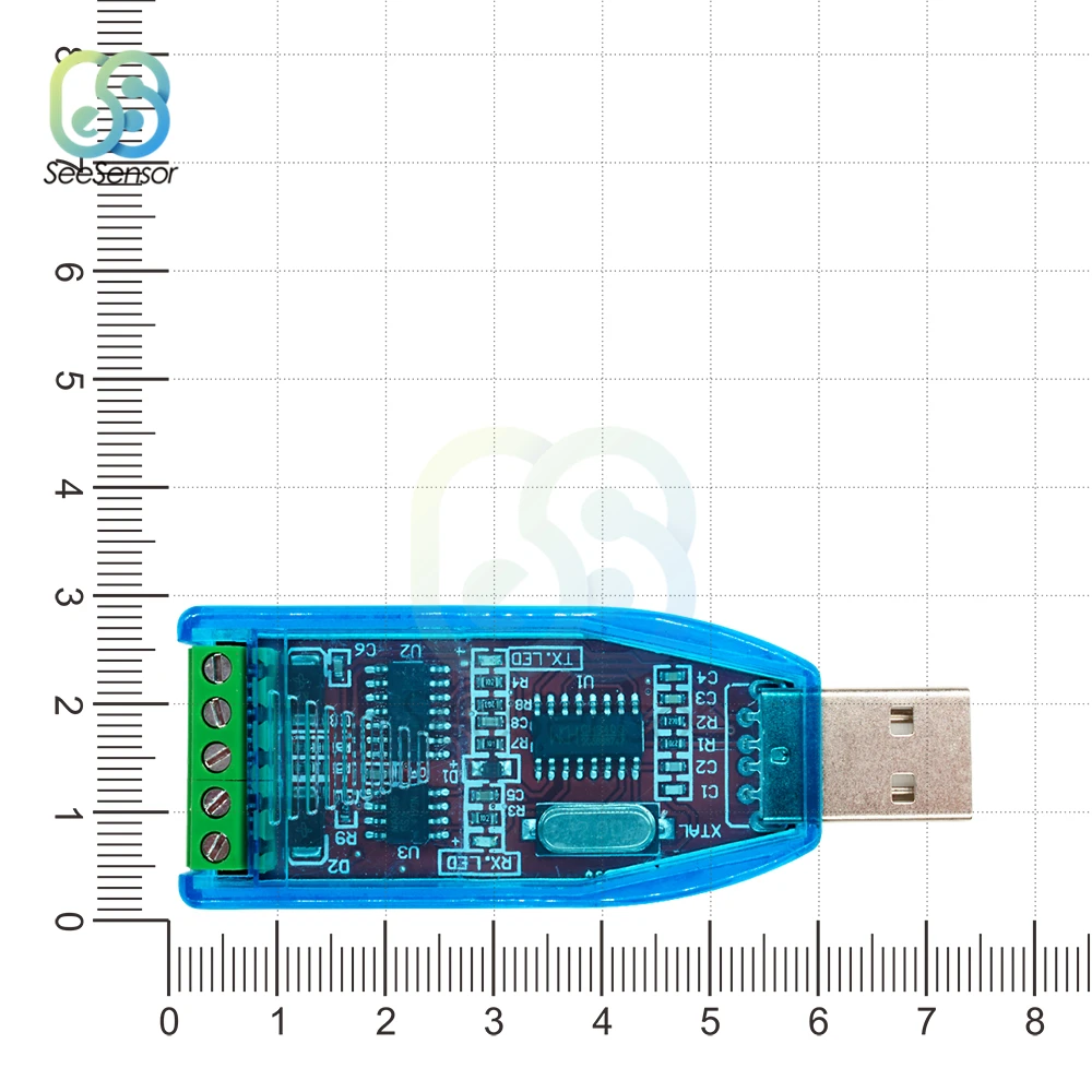 Промышленный USB в RS485 конвертер адаптер обновление защиты RS485 конвертер Совместимость V2.0 Стандартный RS-485 разъем