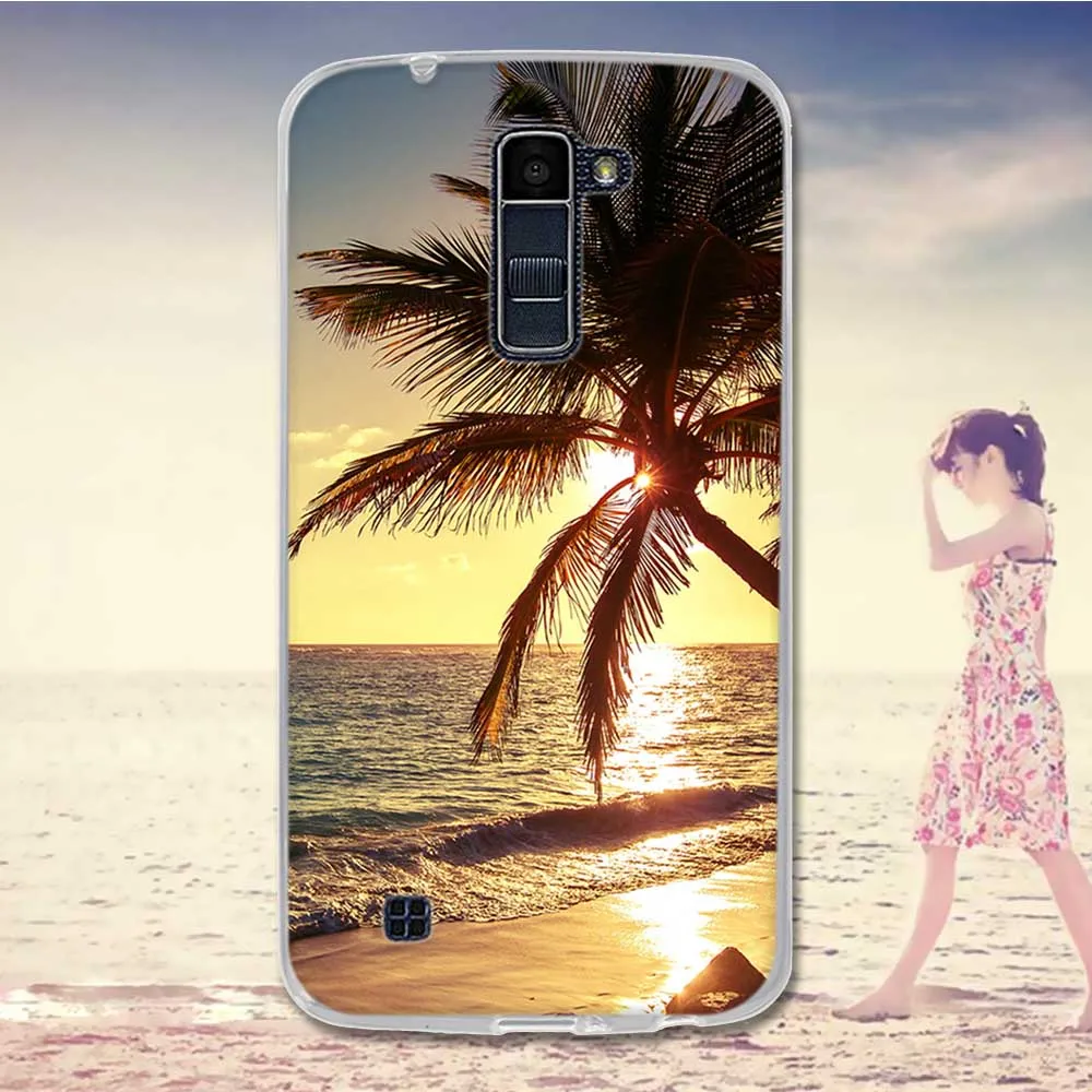 Роскошный мягкий силиконовый чехол для LG K10 K420 5 3 дюйма мультяшный из ТПУ с полным