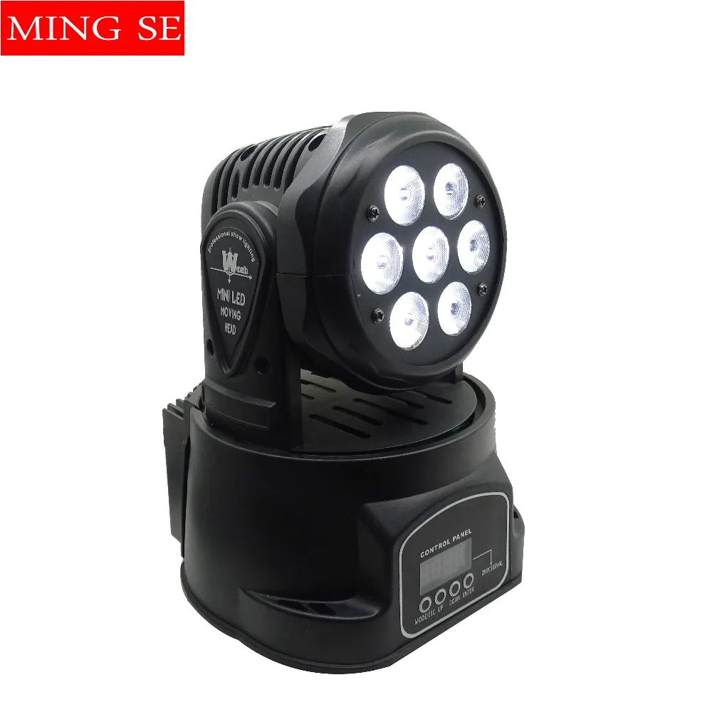 1 шт. CREE 7x12 Вт RGBW quad Мини светодиодный моющийся движущийся головной свет светодиодный сценический мини-светодиод движущаяся головка 14 каналов