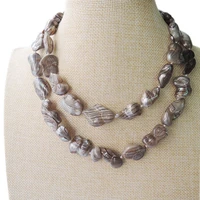 100 nature freshwater pearl long necklace 90 cm necklace