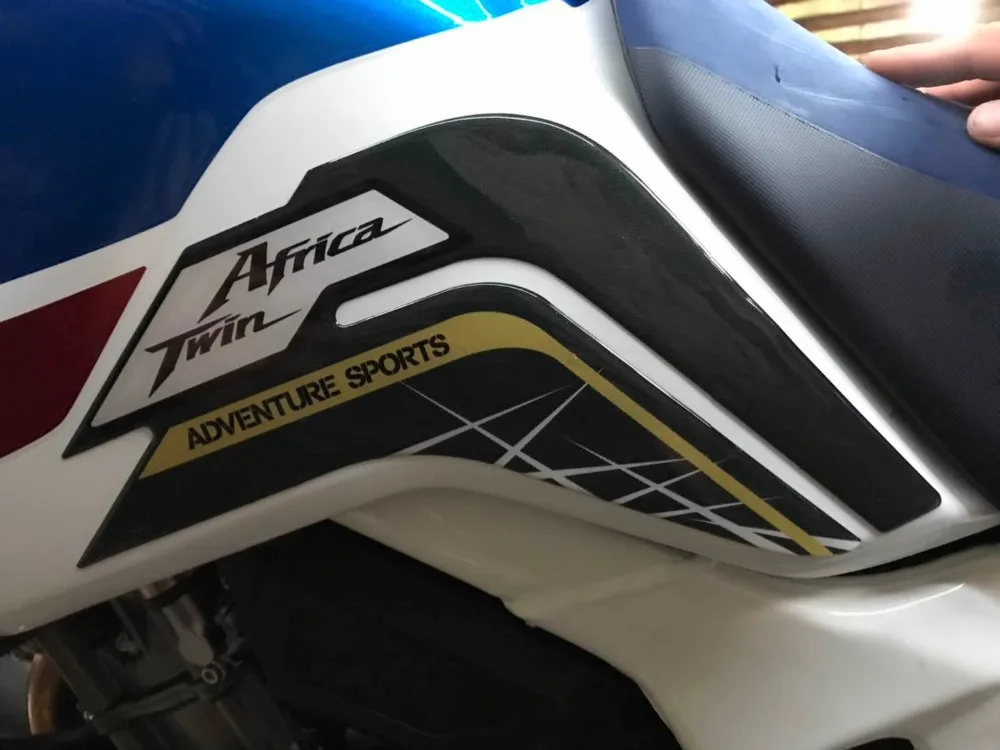 2 цвета для Honda CRF1000L CRF 1000L CRF1000 L Африка Твин- Мотоцикл Танк Pad протектор Наклейка рыба наклейка "кость"