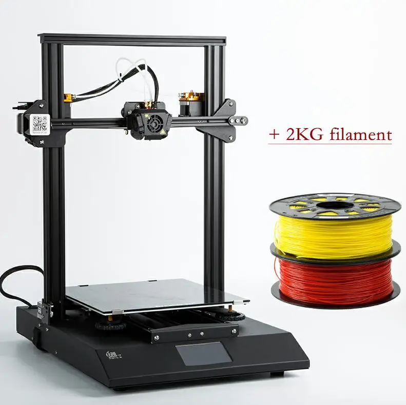 Add 2KG filament Предпродажа; CR-X 3D-принтеры DIY KIT 4,3 Сенсорный экран двухцветная насадка большой размер принтера двойной вентилятор Creality 3d CR-X n весом более 2 кг нити - Цвет: Add 2KG filament