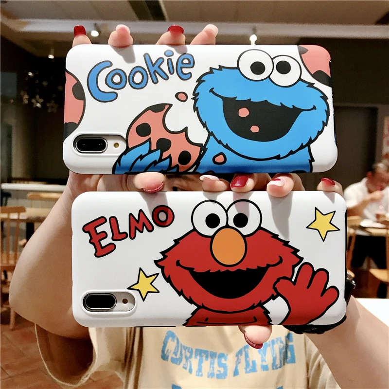 Японский мультяшный чехол для телефона Huawei P30 P20 Lite Mate 20 Pro Cookie Elmo Honor 7x 8x 8Pro 9N 20i V10 Play