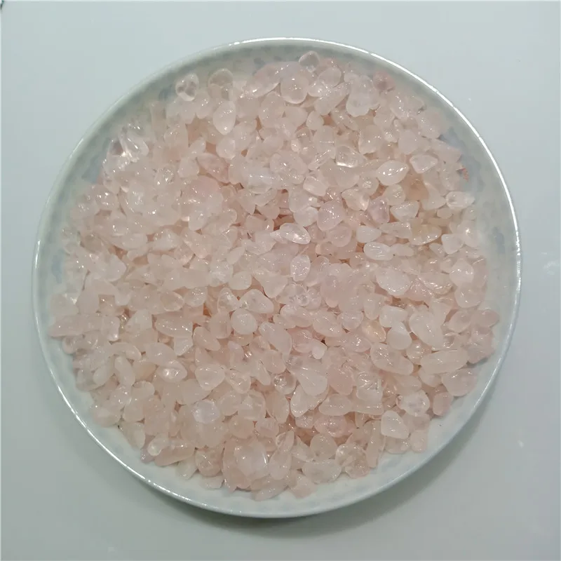 100g natural Rose Quartz Pink Crystal gravel mineral purify degaussing Fish tank Ornamental Specimen collection geological 1cm | Дом и сад
