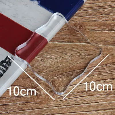 1 шт. Новые Прозрачные Акриловые DIY штампы ручка, DIY ручной работы скрапбук фотоальбом Декор Аксессуары для печатей инструменты - Цвет: 100 mm X 100 mm