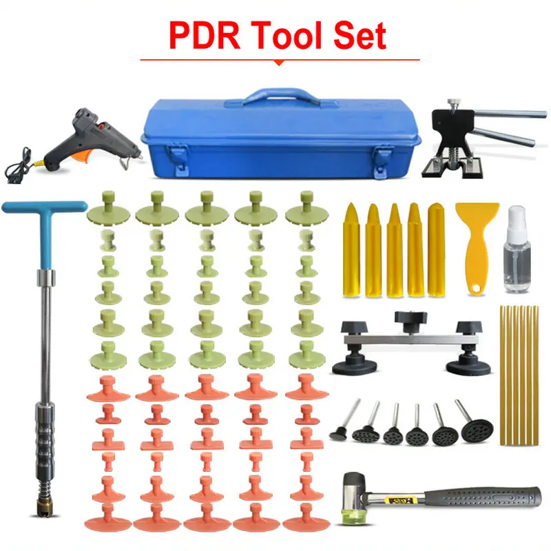 PDR Tools Kit - Paintless Dent Repair Set Car Tool Glue Gun Puller Bag Tab | Инструменты