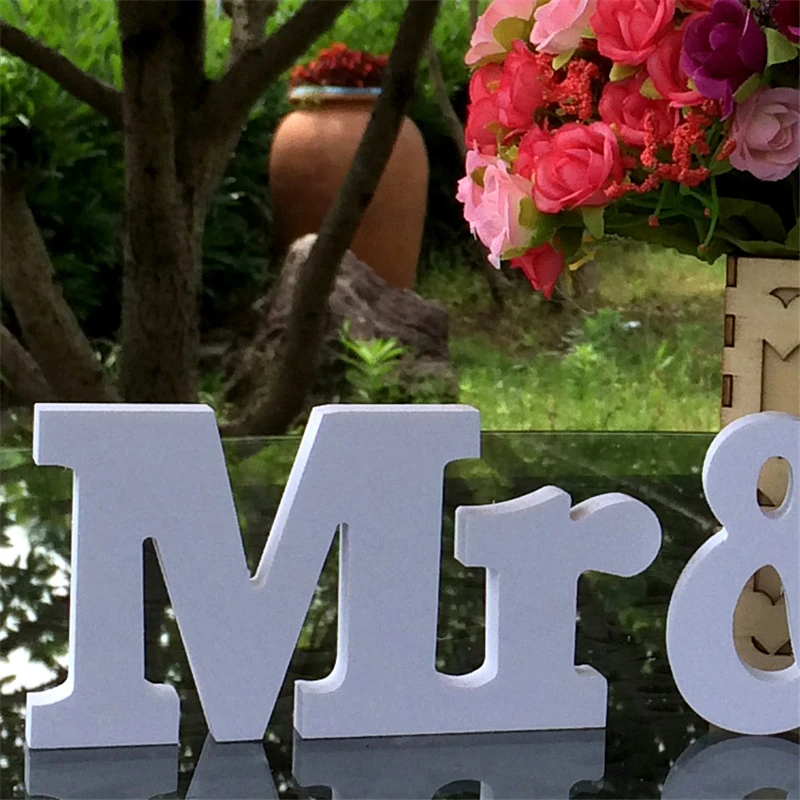 3 шт./компл. Mr &amp Mrs белые буквы для свадебного декора романтический свадебный