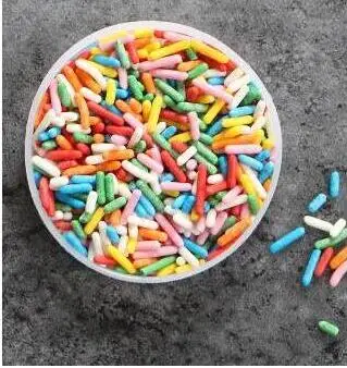 colorful sprinkles Сердце, Золотой Щепка, Jimmie красочные брызги торт съедобные украшения, 20 г, украшения для чашки торт, десерт, мороженое, Пончики - Цвет: colorful sprinkles