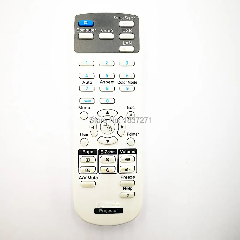 

New Remote Control For Epson PowerLite 570/575W/580/585W S18+/W15+/W18+/X24+ EX3210/EX3212/EX5210/EX7210 EX6210 Projectors