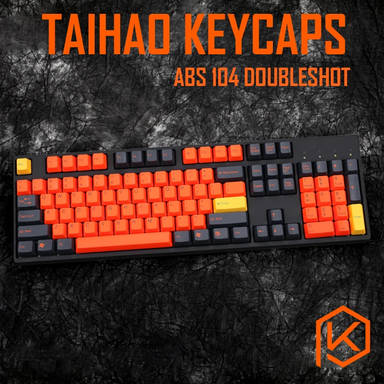 Taihao abs двойной выстрел keycaps для diy игр механическая клавиатура цвет белый