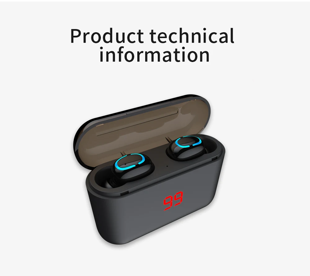 RovtopTrue Bluetooth 5,0 наушники HBQ TWS беспроводные головные уборы спортивные Handsfree наушники 3D стерео игровая гарнитура с микрофоном зарядки