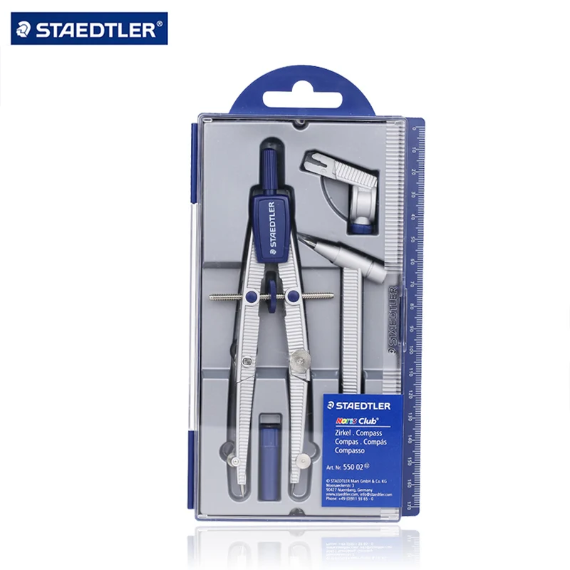 

Staedtler 550 Компас для студентов для дизайна, деревянный карандаш и карандаш, канцелярские принадлежности