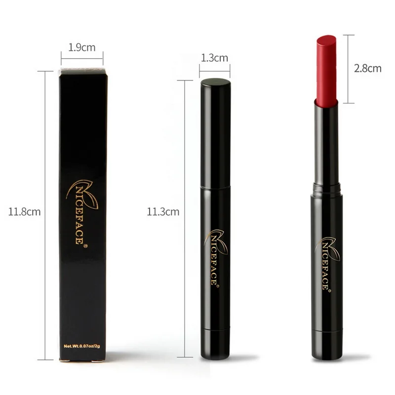 NICEFACE матовая помада для губ водостойкая Стойкая питательная карандаш телесный