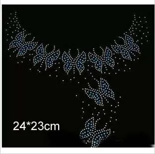 4 шт./лот красивый вырез бабочка Горячая фиксация Стразы термотрансферный дизайн