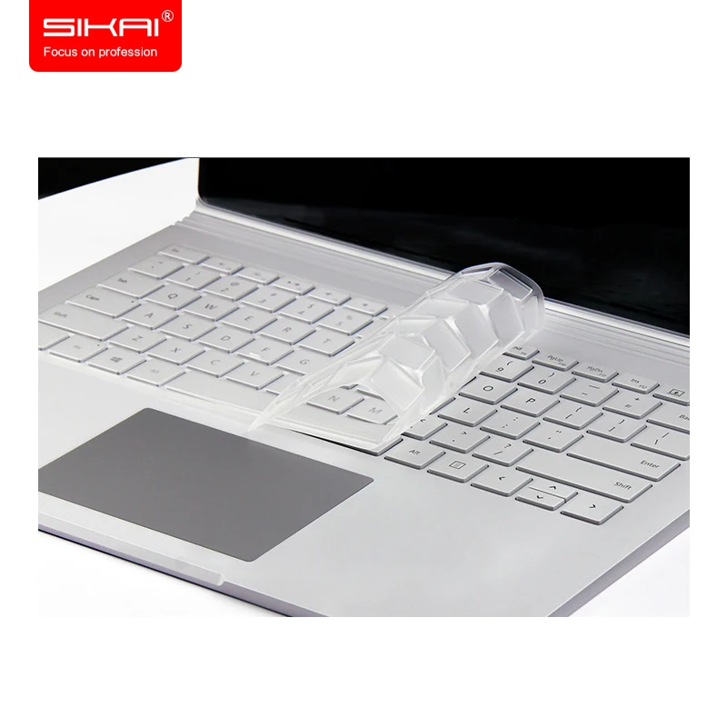 2018 моющийся прозрачный ТПУ для Microsoft Surface Book 2 15 дюйм чехол клавиатуры