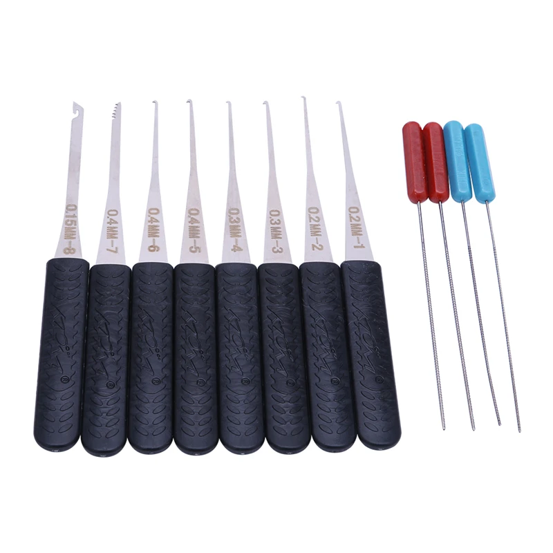 Набор для извлечения сломанных ключей 12 шт. крючки удаления слесарные