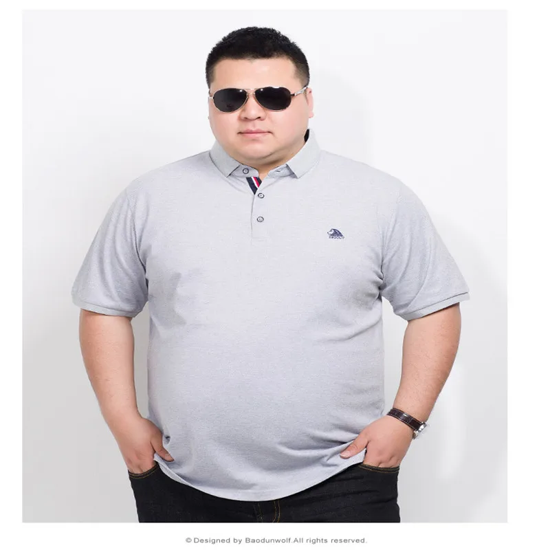 Размера плюс 10XL 8XL 6XL 5XL 4XL брендовая одежда поло Homme однотонная рубашка поло Повседневная мужская футболка Топы хлопок свободный крой