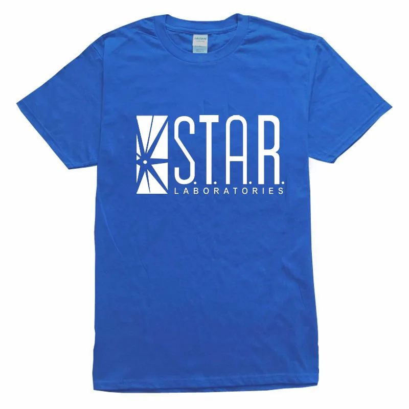 Супермен Серии Мужчины майка ЗВЕЗДЫ S. T. A. R. labs Летом 2017 новая мода Уличная