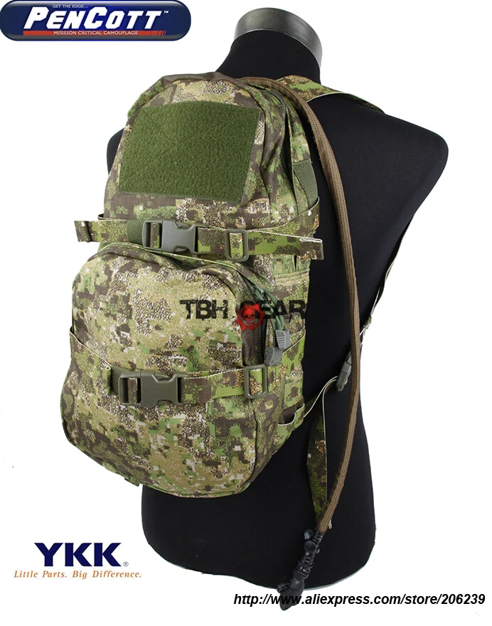 Модульный Штурмовой Рюкзак TMC W/3L рюкзак для гидратации пузыря PenCott GreenZone MOLLE