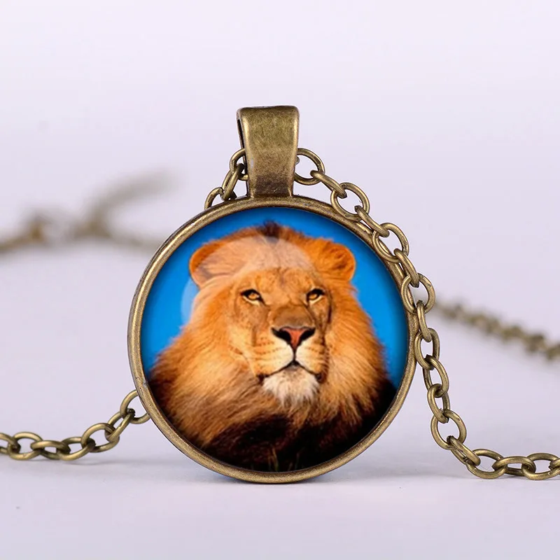 Лидер продаж! Ожерелье с подвеской в виде короля льва 3 цвета|sweater chain|lion necklaceglass gift