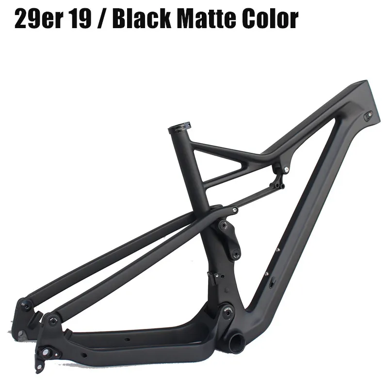Size 19 Black Matt Диаметр колес рама карбоновая для горного велосипеда 29er Boost 148*12 XC рама для горного велосипеда углерода Размер 15,5/17,5/19,5 дюймов крепежная рама для горного велосипеда - Цвет: Size 19 Black Matt