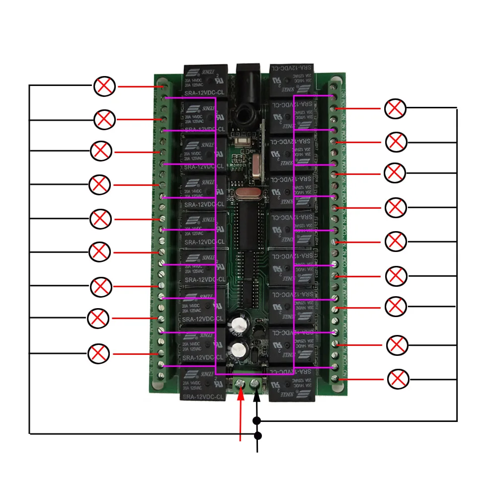 DC 12V 24V 18 CH 18CH RF беспроводной пульт дистанционного управления выключатель света