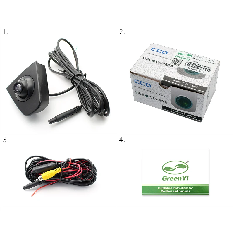 Камера GreenYi CCD с логотипом переднего вида для Honda Odyssey Accord CRV XR V Spirior Crosstour Civic