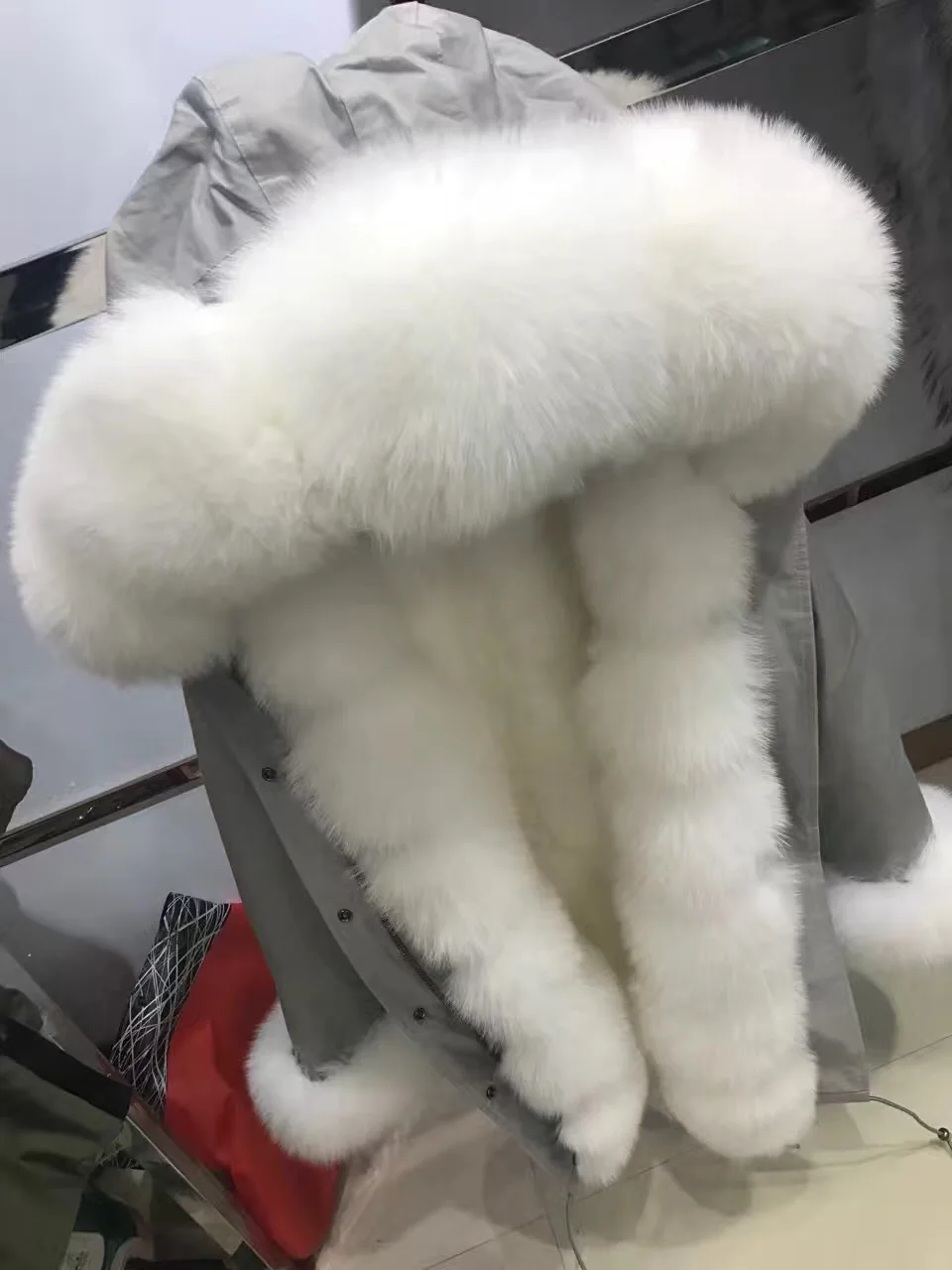 SQXR мех натуральный Лисий мех пальто зима вся кожа натуральный Лисий мех пальто с настоящей подкладка из кролика