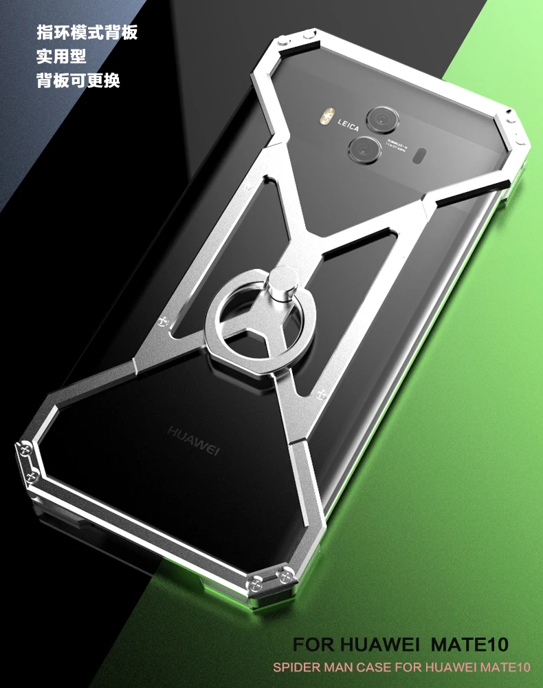Металлический чехол с кольцом Супергероя человека-паука для huawei mate 30 Pro mate 20 Lite mate 10 9 Pro Honor 9X Pro Чехол для телефона