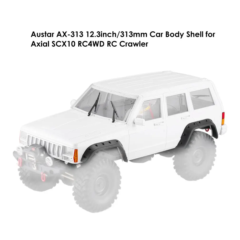 

12.3' Wheelbase RC Car Body Shell DIY Kit 1/10 RC Truck Crawler Axial SCX10 & SCX10 II 90046 90047 Model Parts 313mm body shell