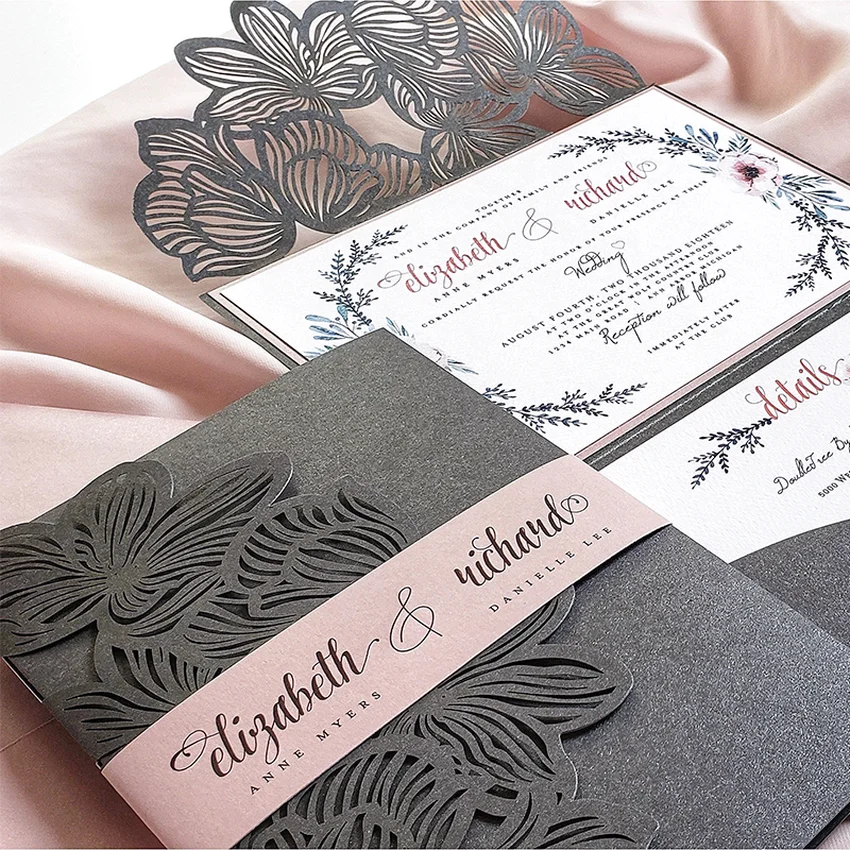 Свадебные приглашения резка высечки скрапбукинга ремесло штампованный Металл