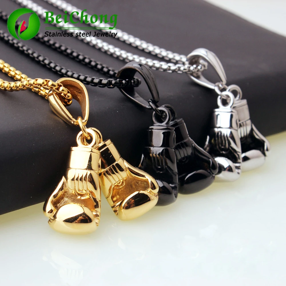 Мужское ожерелье и подвеска золотистого цвета из нержавеющей стали (10 шт./лот)