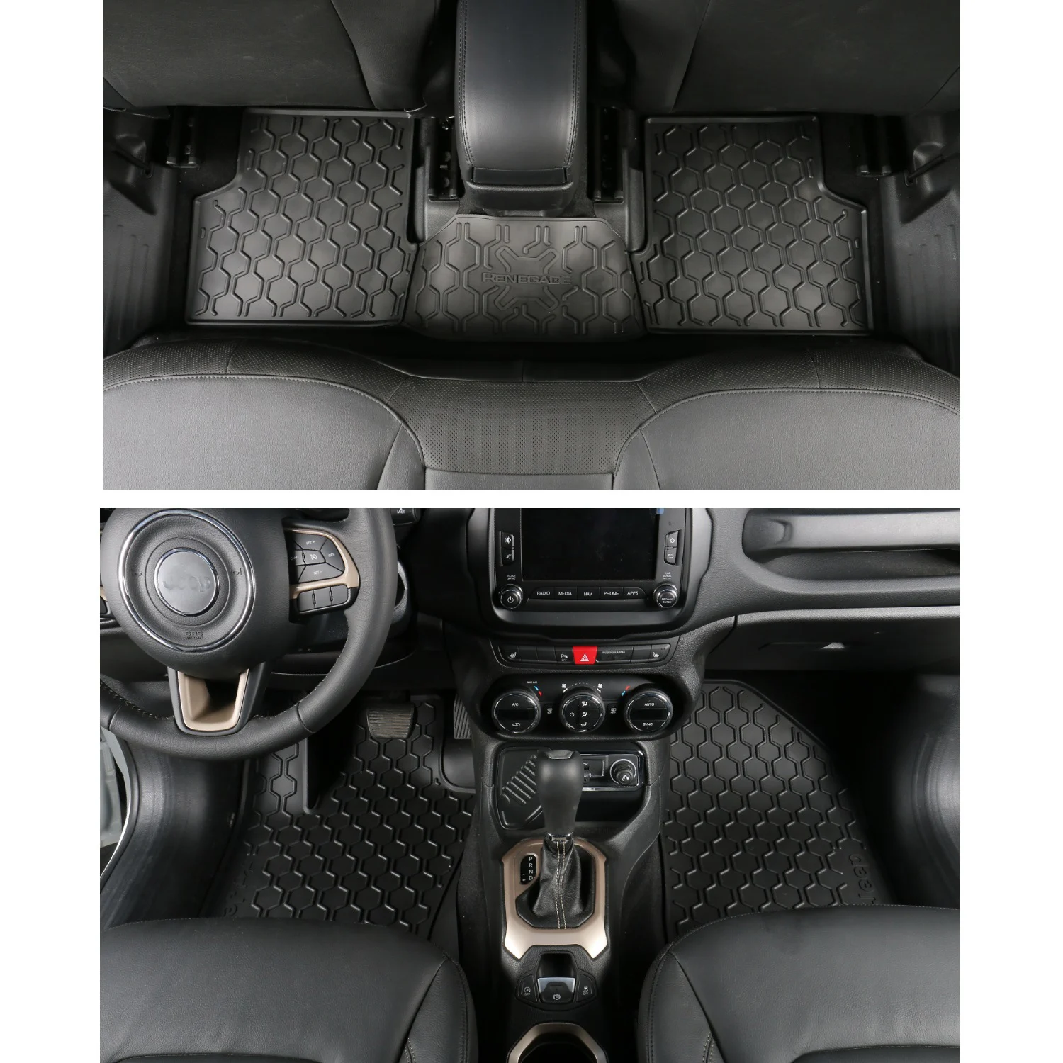 

Резиновые коврики для автомобиля, 3 шт./компл., водонепроницаемые, пылезащитные, прочные, для Jeep Renegade 2015-2016, левый руль