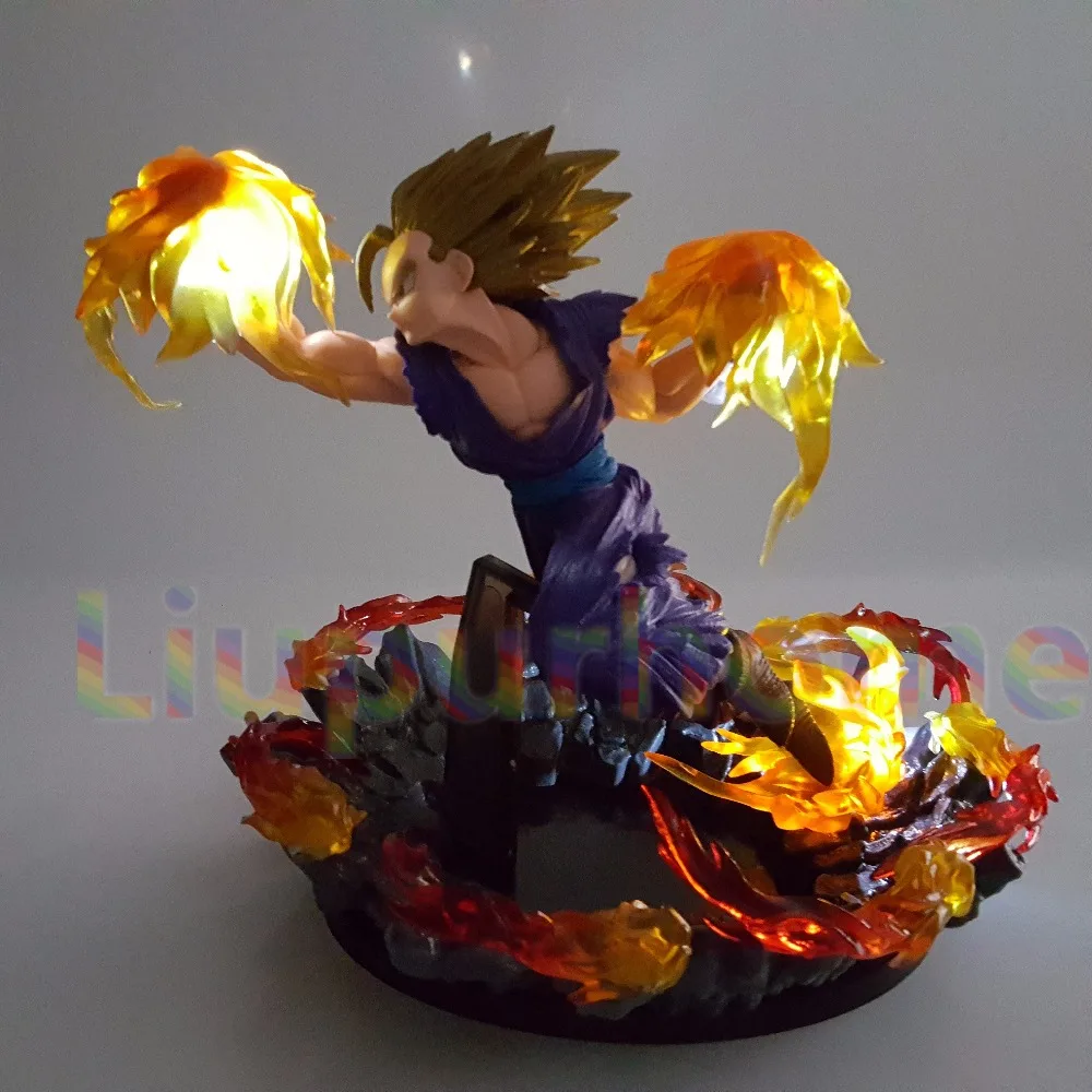 Dragon Ball Z Gohan Супер Saiyan огненный кулак светодиодный светильник Настольная лампа