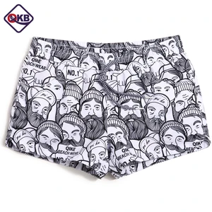 Шорты пляжные QIKERBONG женские, повседневные спортивные короткие штаны для бега, быстросохнущие трусы-боксеры, портретный принт