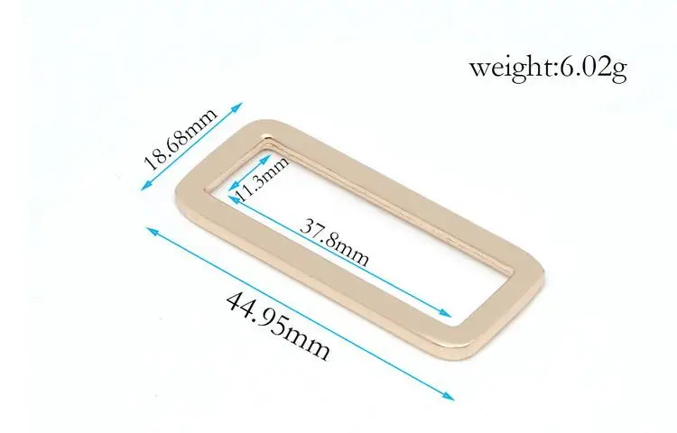 

38x11mm Light gold zinc alloy buckle, wire clasp, circle Ring parts for Bag, Shoes, belts, Buckle belt parts bag accessories