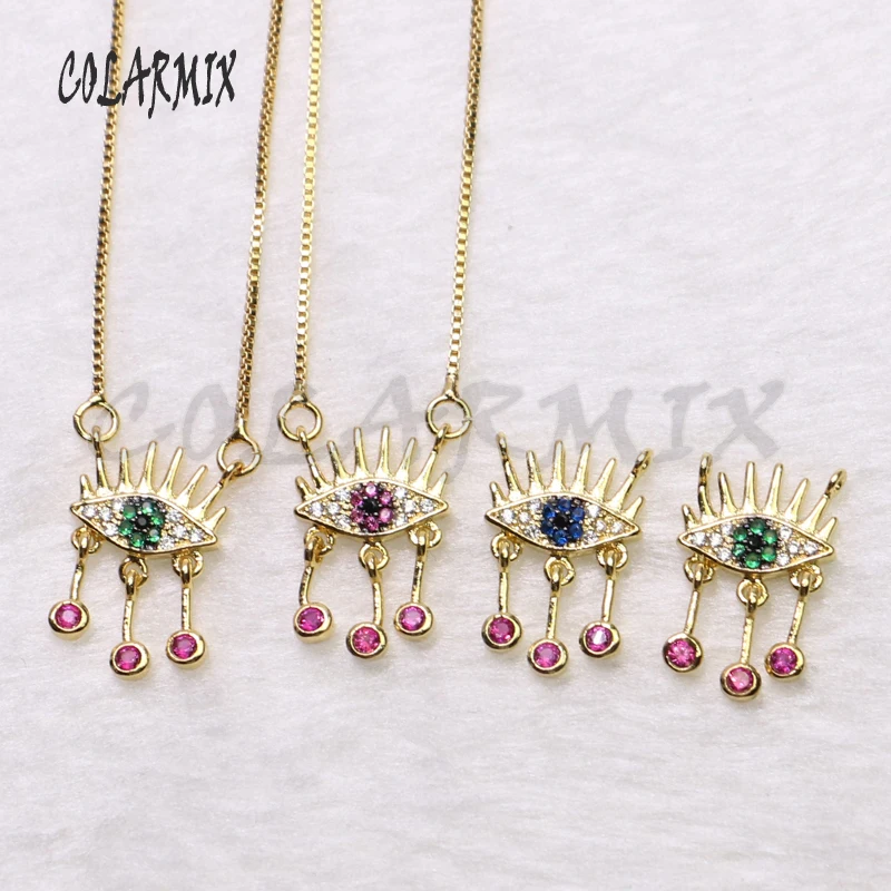6Pcs High quality pendant Eye shape crystal necklace jewelry Necklace gift for lady wholesale | Украшения и аксессуары