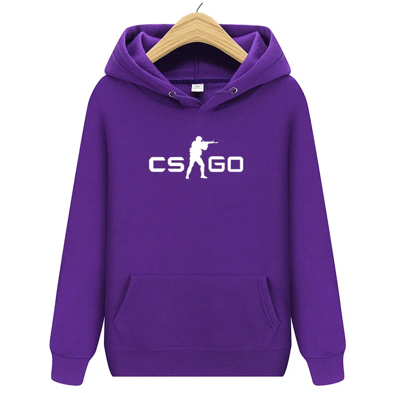 Новинка 2019 удобная мужская толстовка с капюшоном принтом CS Go | Мужская одежда
