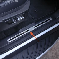 4pcs inner welcome door sill scuff threshold protector plate cover for land rover freelander 2 2009 2015 car accessories
