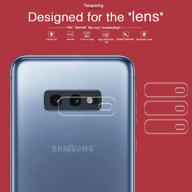 Back Rear Camera Lens Tempered Glass Film For Samsung Galaxy S10+ S10 Plus S10Plus SD855 Exynos G975N S10E Protector | Мобильные