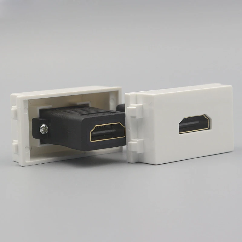 1 единица HDMI2.0 версия Женский к гнезду розетка 23x36 мм Слот разъем непосредственно штекер HDMI для стены лицевой панели