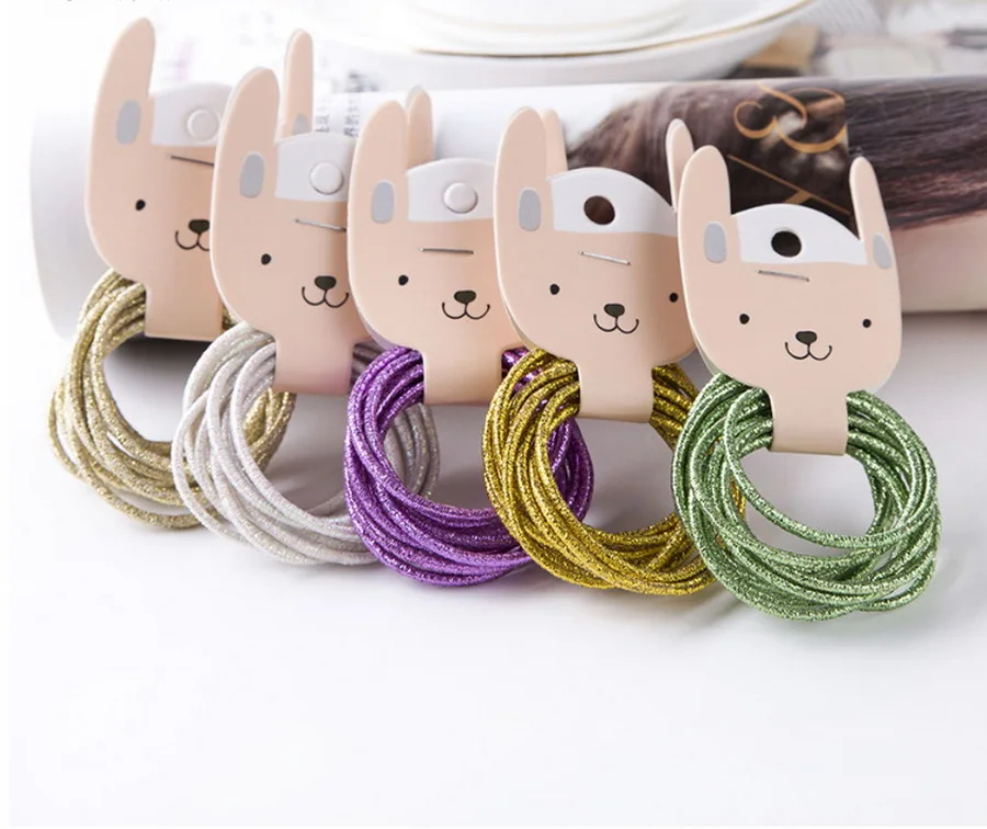 DHL 2000Set 10Pcs/Set 3.5cm Child Rubber Bands Hair Accessories Candy Colors Elastics | Детская одежда и обувь
